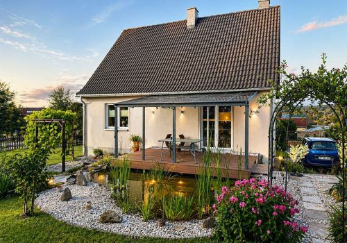 Fassadengestaltung und Terrassenbau Ort: Grünhainichen Auftraggeber: Privat
